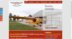 Desktop Screenshot of aeroclublaplata.com.ar