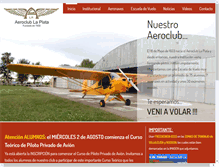 Tablet Screenshot of aeroclublaplata.com.ar